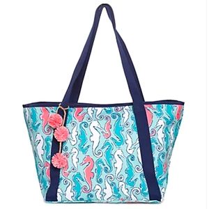 Crown & Ivy | Faux Seahorse Beach Bag Tote
